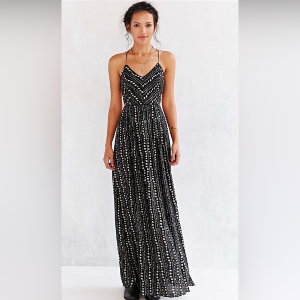 Urban Outfitters Ecote Safari Strappy Back Dress